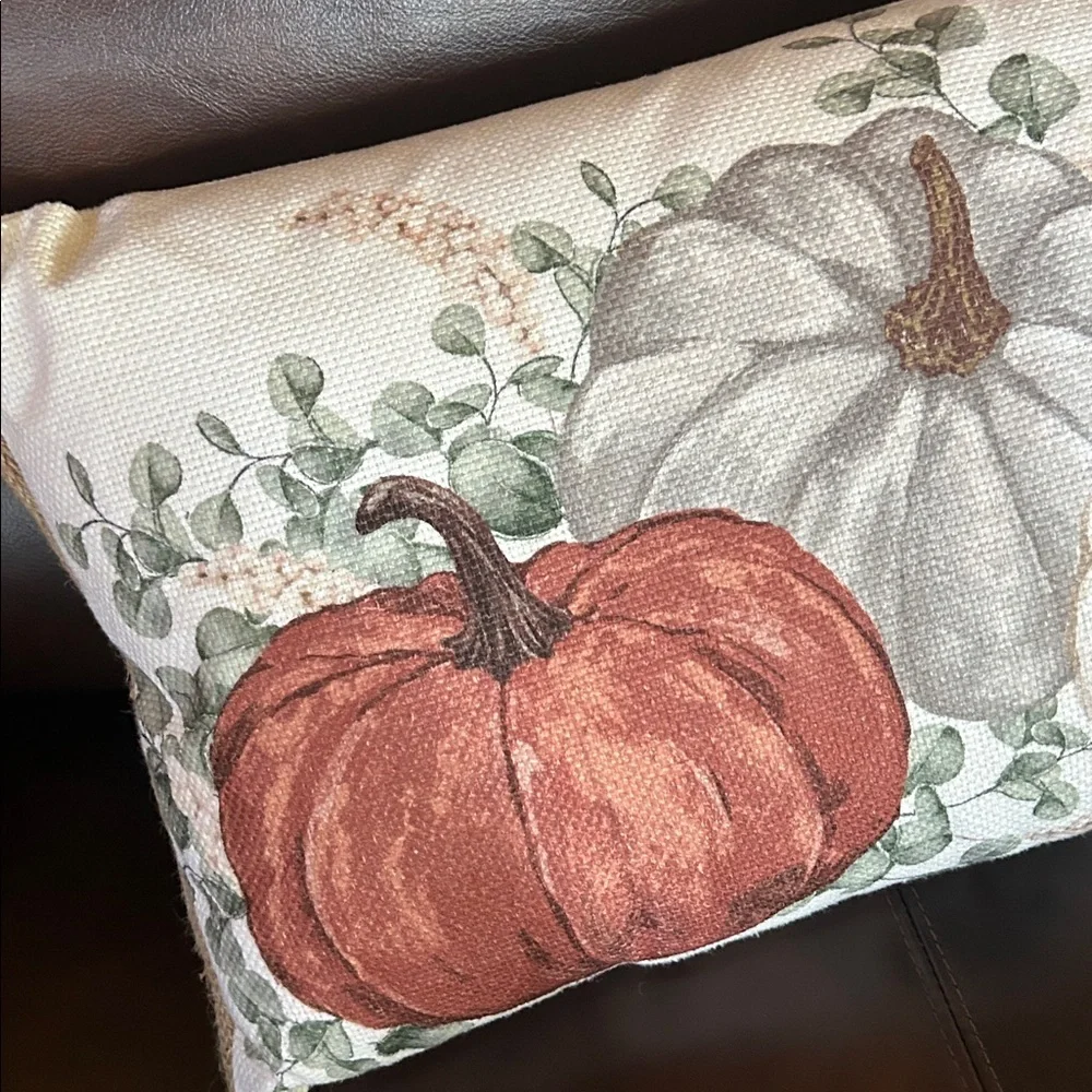 Autumn Harvest Pumpkin Pillow
